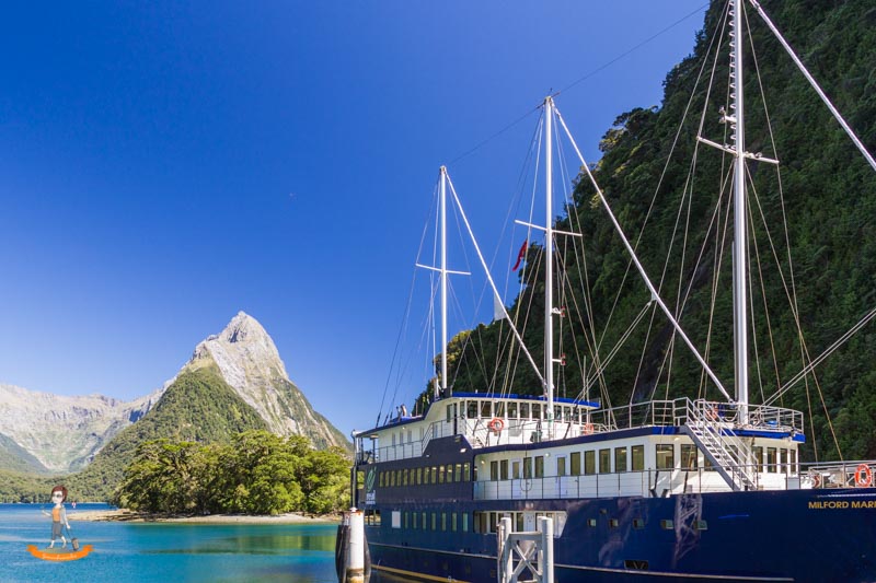 Milford Sound Schifffahrt Uebernachtung Milford Mariner