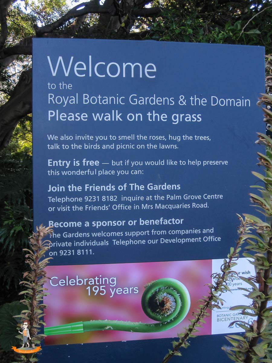 Sydney kostenlos Royal Botanical Garden
